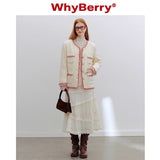 Why Berry 24SS "Colorful Shadow" ダブルレイヤーレースケーキスカート
