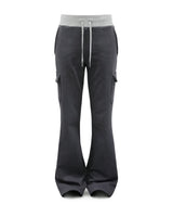 Bootcut Sweatpants Charcoal x Melange Gray