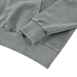 VINTAGE PIGMENT WASHING HOODED T-SHIRT GRAY