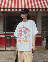 ライトロボットプリンティングショートスリーブTシャツ
