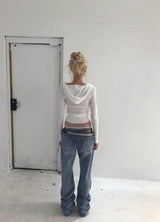 STACKED LOW DENIM PT