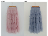 RAPUNZEL FRILL CAN CAN SKIRT IN PURPLE