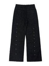 line rivet unique denim
