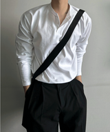 cosyharu henly-neck boonddo long-sleevd shirt