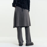 Wrap Skirt Pants Charcoal