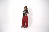 2way string pants_red