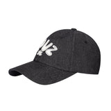 HALF LOGO  APPLIQUE BALLCAP
 - BLACK