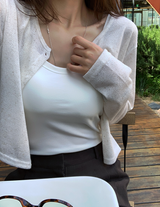 Setter Linen Crop Knit Cardigan / 9 colors