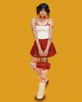 morning dot frill skirt (2color/inner pants)