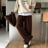 ノピ ファーストラウンド タック フロー バンディング ワイドパンツ