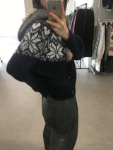 Roselle Heart Snowflake Cardigan (2color)