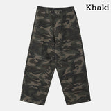 Coil camo snap parachute pants