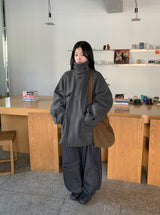 [unisex] ポピスウールハイネックハーフコート