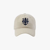 Stranger Emblem Baseball Corduroy Cap (Beige)