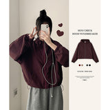 Rudy Mini Check High Neck String Hooded Jumper