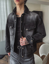 Bor Washed Western Denim Jacket