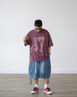 ADU CARGO BERMUDA DENIM PANTS