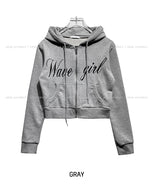 Girls Lettering Slim Hoodie
