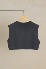 [MADE] Navy Crop Vest FREE
