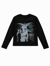 SEXXDEVIL "COMBAT"グラフィック 長袖Tシャツ