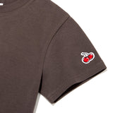 シグネチャービックチェリークロップTシャツ【ダークブラウン】