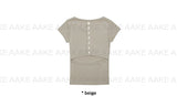 BACK BUTTON SLIT TEE