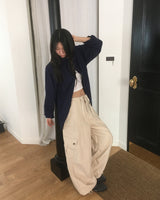 Cesar ワイドコットンツーウェイカーゴパンツ