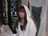 Dozzing hooded zip-up ( White )