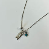 MADE blue stone necklace