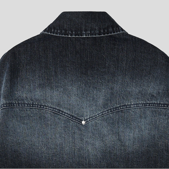 Bor Washed Western Denim Jacket
