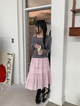 ワイドネックプリントロングスリーブ (3C)