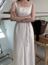 De Mer Square Sleeveless Long Dress / 3 colors