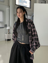 Needs ribbed button unbalanced shoulder t-shirt