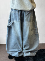 Catch Balloon Carpenter Basic Denim Pants 3color