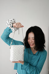 cross pouch (white pin dot)