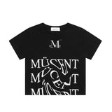ウェーブ レタリング ハーフ T シャツ