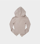 Wrap hooded crop top
