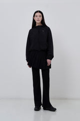 KIRSH PLAIN INCISION WOVEN WINDBREAKER [BLACK]
