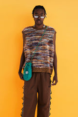 STRING NYLON PANTS / BROWN