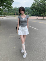 Nose Pocket Training Flare Mini Skirt