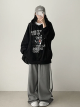 Enz Side Track Line Wide Pants