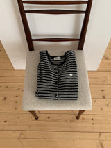 [MADE] [Planning] Slits Stripe Round Cardigan