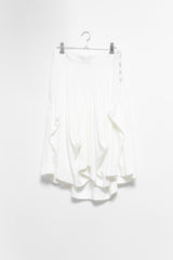 button curved flare midi skirt(3colors)
