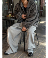 [Unisex] Fur 2way hood jumper(4color)