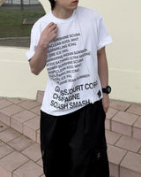 Coral Lettering Short Sleeve T-Shirt