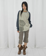 MY BEAR OFF-SHOULDER (GREEN) F26QB043