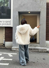 HOLIDAY HOOD FUR JACKET