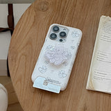 [Mademoment] vintage heart bear design iphone card case