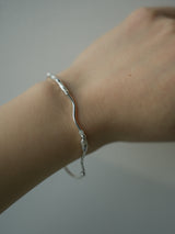 Sea of Youth, silver bracelet_March Birthstone