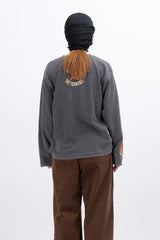スピンファイヤーヴィンテージワッフルクロップ長袖Tシャツ